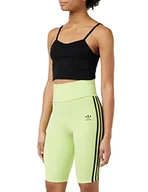 Legginsy - adidas Damskie legginsy Hw Short Tights, Pulse Limette, 34 - miniaturka - grafika 1