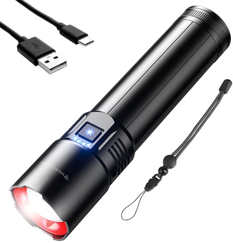 Medialove Latarka Dalekosiężna M521A LED 11000 mAh EL-LAT-MED-M521A