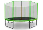 Trampoliny - Aga Sport Pro Trampolina 366 cm Jasnozielona + siatka ochronna - miniaturka - grafika 1