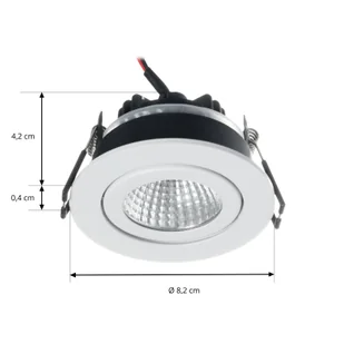 Arcchio LED downlight Jyra, biały, 4000K - Oprawy, klosze i abażury - miniaturka - grafika 3