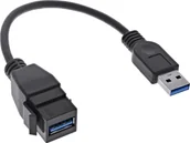 Adaptery i przejściówki - Adapter USB InLine USB - USB Czarny 76206C - miniaturka - grafika 1