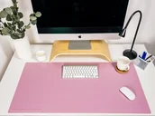 Podkładki na biurko - Mata na biurko jednokolorowa - różowa [Rozmiar: 90 cm x 45 cm]/Accurate - miniaturka - grafika 1