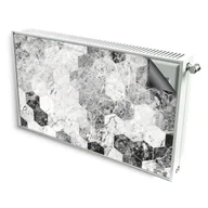 Dekoracje domu - magnes mata magnetyczna kaloryfer dekor szare heksagony - miniaturka - grafika 1