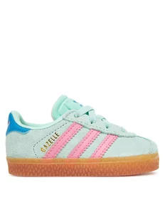 adidas Sneakersy Gazelle Comfort Closure JP7135 Zielony - Buty dla dziewczynek - miniaturka - grafika 1
