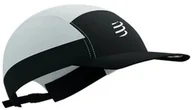 Czapki i chusty sportowe damskie - COMPRESSPORT Czapka do biegania 5 PANEL LIGHT CAP White/Black - miniaturka - grafika 1