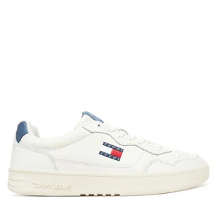 Sneakersy Tommy Jeans (New)Tjm Cupsole Leather Ess EM0EM01443 Biały - Sneakersy męskie - miniaturka - grafika 1