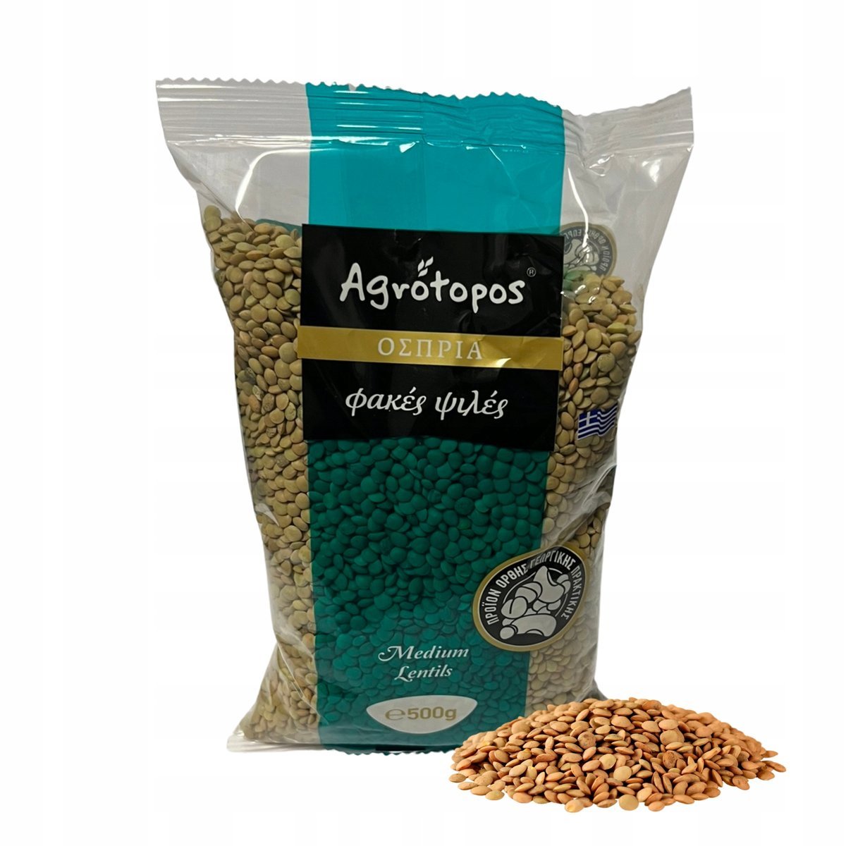 Grecka soczewica drobna naturalna Agrotopos 500g - zdrowe źródło białka