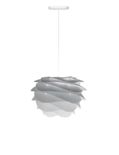Biała nowoczesna lampa wisząca Carmina - skandynawska - Lampy sufitowe - miniaturka - grafika 1
