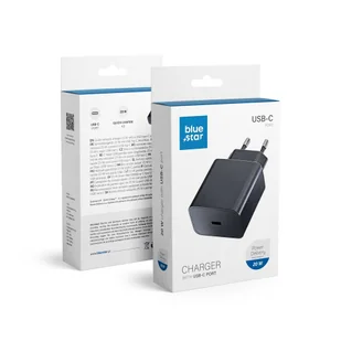 Blue Star Ładowarka sieciowa Uniwersalna ze złączem USB-C - 3A 20W z funkcją ładowania PD i QC 4.0 - Ładowarki do telefonów - miniaturka - grafika 1