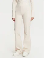 Spodnie damskie - Guess Spodnie materiałowe V5RB06 KCLH0 Écru Regular Fit - miniaturka - grafika 1