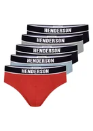Majtki męskie - Bokserki Soon Henderson 5-pak granatowy, czerwony, błękitny, morski M - miniaturka - grafika 1