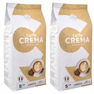 Włoska kawa ziarnista Caffe Crema Cappuccino mieszana arabica robusta 2x1kg