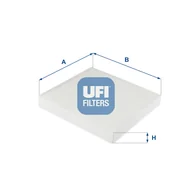Filtry kabinowe - Filtr, wentylacja przestrzeni pasażerskiej UFI Filtry 53.246.00 - miniaturka - grafika 1