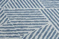 Dywany - Dywan Sznurkowy SIZAL COLOR 47176360 Linie, trójkąty, zygzak beż / niebieski 120x170 cm - miniaturka - grafika 1
