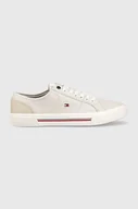 Trampki męskie - Tommy Hilfiger tenisówki CORE CORPORATE VULC CANVAS męskie kolor szary - miniaturka - grafika 1