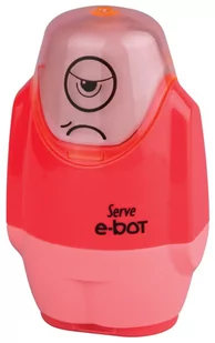 Temperówka Z Gumką Serve E-Bot Czerwona Robot - Temperówki - miniaturka - grafika 1