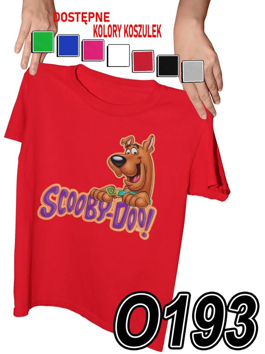 Koszulka Dziecięca Z Nadrukiem Scooby Doo Pies Bajki - L 146-152