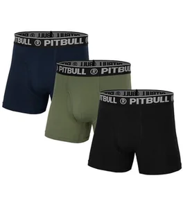 Bokserki PIT BULL FLY komplet 3 sztuk granatowo-oliwkowo-czarne-L - Majtki męskie - miniaturka - grafika 1