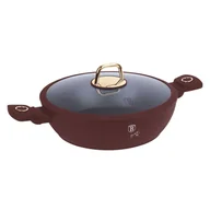 Garnki - PŁASKI GARNEK TYTANOWY Z POKRYWĄ 28cm BERLINGER HAUS BH-8038 LEONARDO - miniaturka - grafika 1