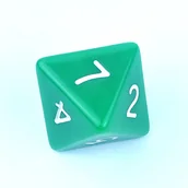 Gry planszowe - Kostka RPG Zielona Kość Ośmiościenna K8 - miniaturka - grafika 1