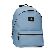 Torby na laptopy - Pepe Jeans Aris Plecak na laptopa Podwójna komora Niebieski 31x44x15 cms 20,46L Poliester, niebieski, Talla única, dwukomorowy plecak na laptopa - miniaturka - grafika 1