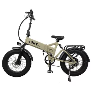 PVY Z20 Plus Folding E-bike, 20*4.0in Fat Tires 1000W Motor 50km/h Speed 16.5Ah Battery 80-120km Range 150kg Load -Khaki - Rowery - miniaturka - grafika 2