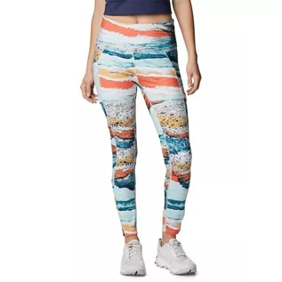 Spodnie sportowe damskie - Legginsy Windgates II Legging - niebieskie - grafika 1