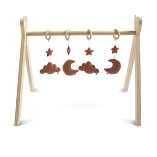 Drewniany Stojak Edukacyjny Uni Terracotta, Sauthon - Maty edukacyjne - miniaturka - grafika 1