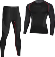 Bielizna sportowa męska - Spokey Bielizna termoaktywna męska zestaw Lee czarna r. L/XL (928781) - miniaturka - grafika 1