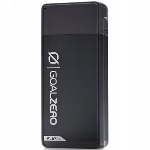 Goalzero Goal Zéro Flip 24 Powerbank czarny Powerpack 24 Wh (3,6 V, 6700 mAh) akumulator 2 x Phone Charge 3 x POV Go Pro Camera 5 x Headlamp Charge Flightsafe Charge Through Facility waga 130 g FLIP24 - Powerbanki - miniaturka - grafika 1