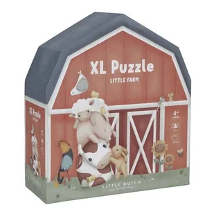 Little Dutch Puzzle XXL Little Farm FSC - Układanki dla dzieci - miniaturka - grafika 1