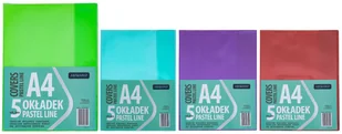 Okładka A4 Pastel Line 5szt Astra - Szkolne artykuły papiernicze - miniaturka - grafika 1