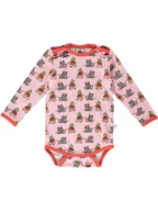 Body dla niemowląt - Småfolk Body w kolorze jasnoróżowym ze wzorem - miniaturka - grafika 1