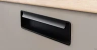 Zawiasy, okucia i inne akcesoria - Uchwyt meblowy wpuszczany Fold Metalowy Czarny Mat - miniaturka - grafika 1