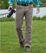 Spodnie męskie - Szare jeansy regular ze stretchem Mężczyzna Atlas For Men - Kolor : Szary - Rozmiar : 44 - miniaturka - grafika 1