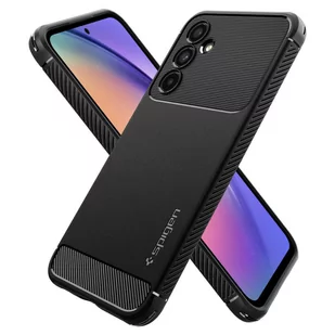 Etui na telefon Spigen Rugged Armor obudowa ochronna do Samsung Galaxy A54 5G Matte Black + Szkło - Etui i futerały do telefonów - miniaturka - grafika 2