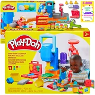 Zabawki sensoryczne - PLAY DOH CIASTOLINA ZESTAW Z AKCESORIAMI KOLOROWY WARSZTAT + EBOOK - miniaturka - grafika 1