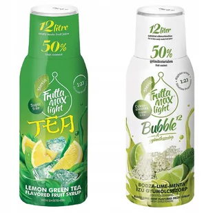 Zestaw 2x Syrop Fruttamax Zielona Herbata Light Limonka-Mięta - Syropy i koncentraty owocowe - miniaturka - grafika 1