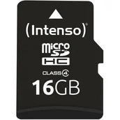 Karty pamięci - Intenso MicroSDHC Class 4 16GB - miniaturka - grafika 1