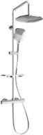 Zestawy prysznicowe - Mexen KT17 zestaw prysznicowy natynkowy z deszczownicą i baterią termostatyczną, chrom - 771501793-00 - miniaturka - grafika 1