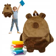 Maskotki i pluszaki - Capybara Plecak Pluszowy Kapibara Plecaczek Brąz Plecaczek Tornister 30cm - miniaturka - grafika 1