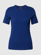 Koszulki i topy damskie - T-shirt z wyhaftowanym logo - miniaturka - grafika 1
