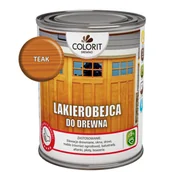 Farby i impregnaty do drewna - Lakierobejca do drewna Teak 750 ml Colorit Drewno - miniaturka - grafika 1