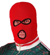 Dodatki do strojów karnawałowych - Kominiarka czerwona czapka na zimę na karnawał - miniaturka - grafika 1