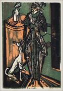 Plakaty - Catalogue of the exhibition of dresses from the needlework salon of Mrs. Eucken, Ernst Ludwig Kirchner - plakat 29,7x42 cm - miniaturka - grafika 1
