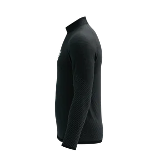 COMPRESSPORT Bluza biegowa męska SEAMLESS ZIP SWEATSHIRT black melange - Bluzy sportowe męskie - miniaturka - grafika 9