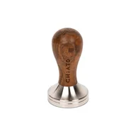 Akcesoria i części do ekspresów do kawy - Tamper ze stali nierdzewnej z drewnianą rączką CHiATO, 51 mm - miniaturka - grafika 1