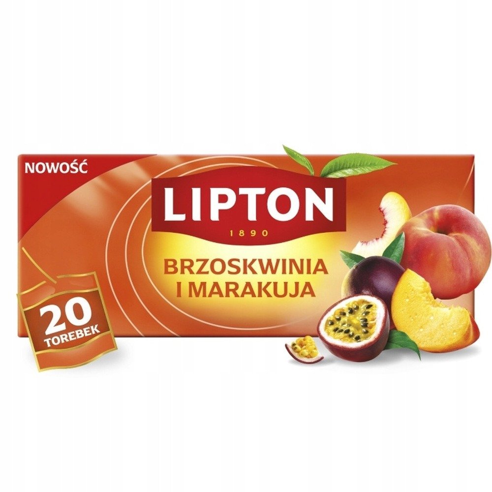 Herbata Brzoskwinia Marakuja Lipton 20 torebek