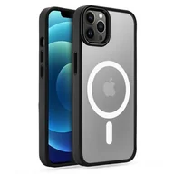 Etui i futerały do telefonów - Tech-Protect Etui MagMat MagSafe do Apple iPhone 12/12 Pro Czarno-Przezroczysty - miniaturka - grafika 1