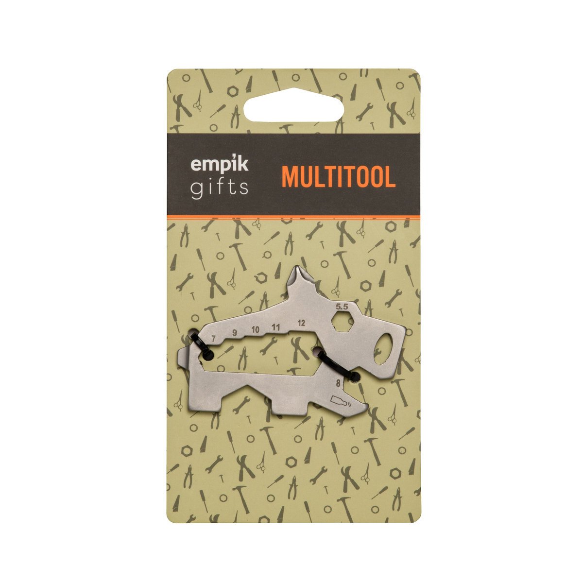 Empik Gifts Multitool klucz wielofunkcyjny Nosorożec, stal nierdzewna